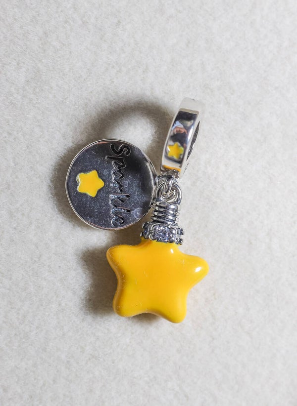 Bedel sparkle met gele ster
