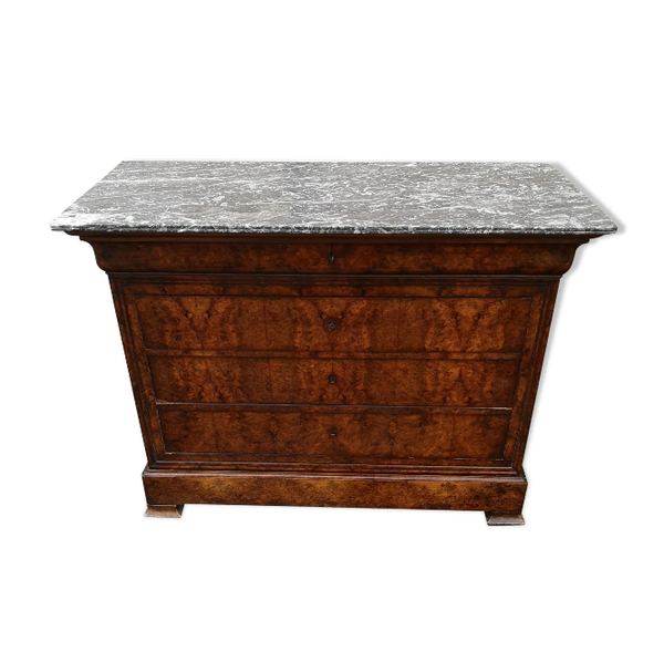 Commode Louis Philippe ronce de noyer