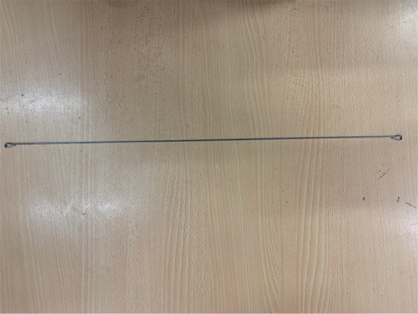 Corde à piano 510mm pour toile assise STOCK NEUF