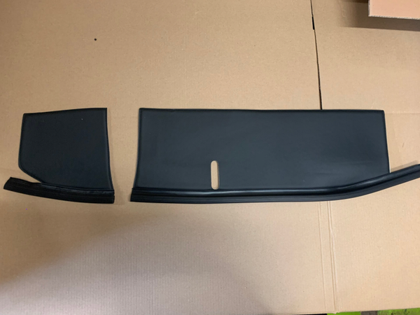 Lot d'habillage pour tablette vide poche en skaï noir pour 2cv STOCK NEUF