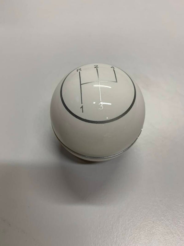boule de vitesse avec bague chromée couleur blanche STOCK NEUF