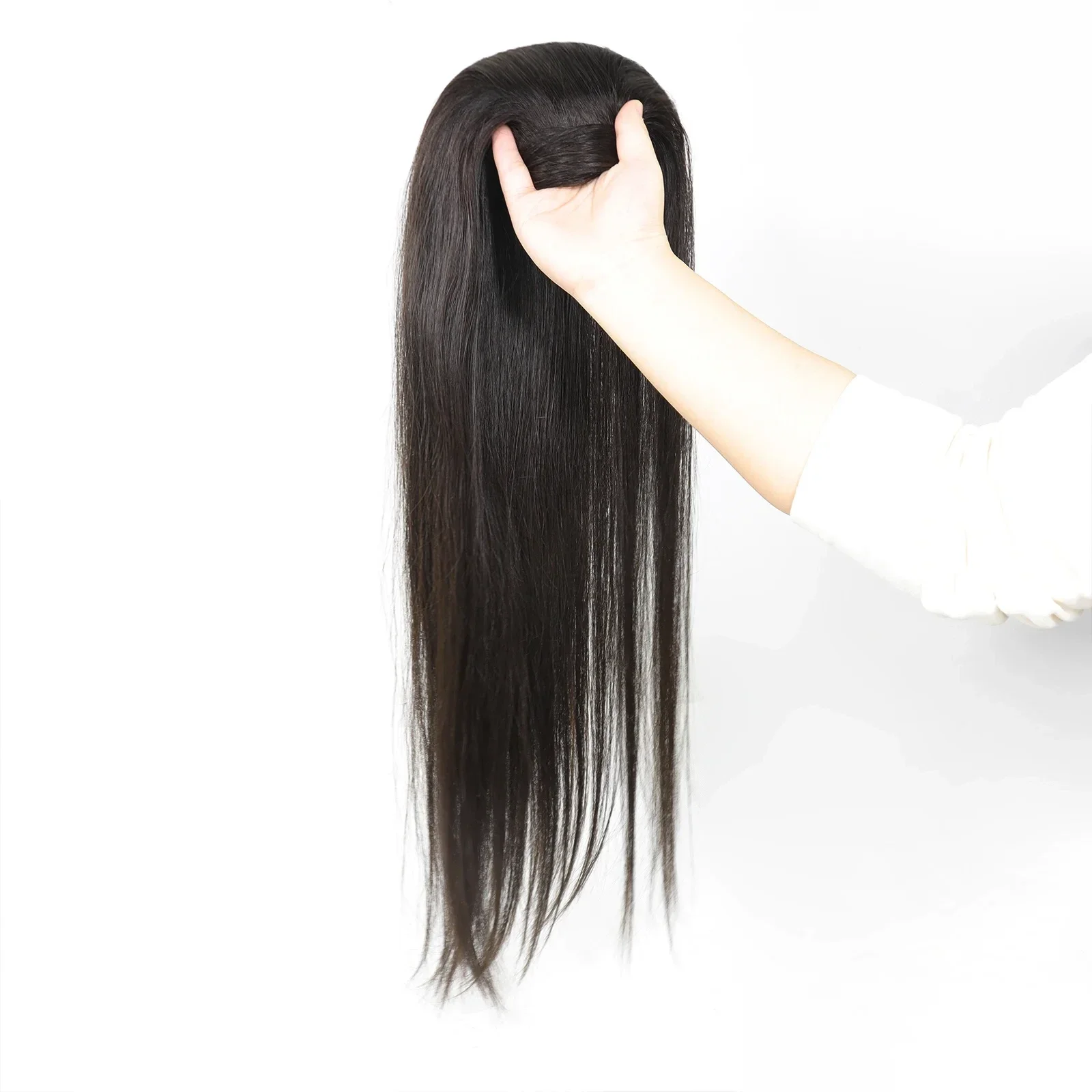 RedFox Ponytail 100% Human Hair – 20 inch | Luxe & Natuurlijk Volume #1B