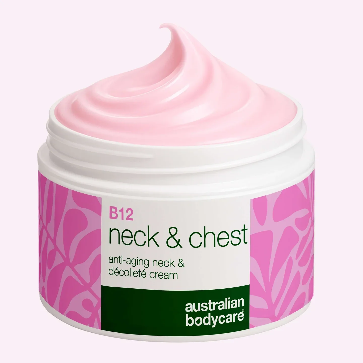 B12 Crème voor Hals en Decolleté – Vermindert rimpels B12 Hals- en Decolletécrème hydrateert, verstevigt en vermindert rimpels. Voor een gladde, jeugdige huid.