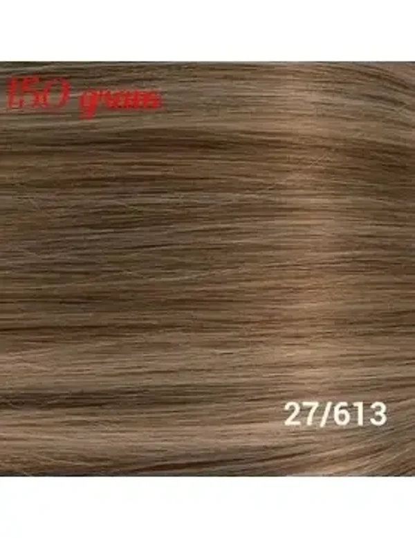 RedFox Clip-in Extensions 45cm - Extra Volume - 150 gram #27/613 Dark Blonde/Light Blonde