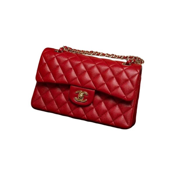 CHANEL Red Caviar Classic Flap