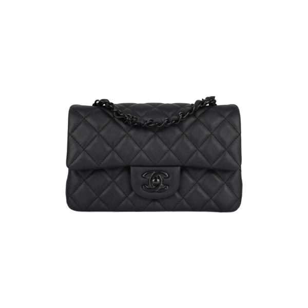 CHANEL Mini Rectangular So Black