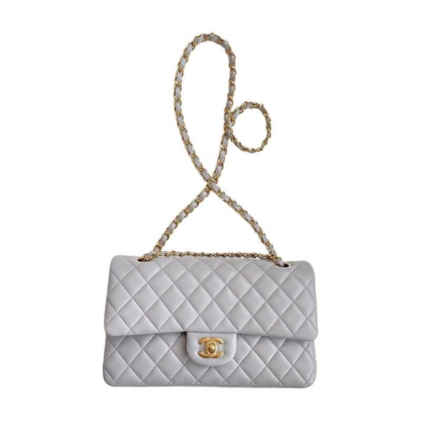 CHANEL Classic Medium Flap Bag Grey