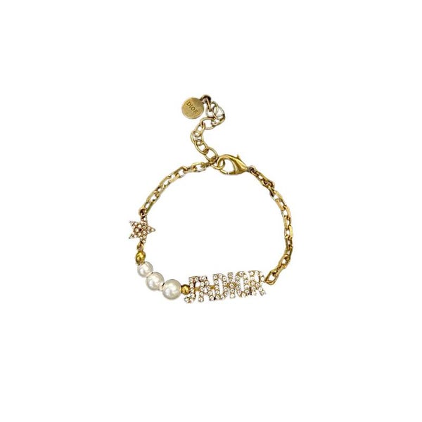 DIOR J'ADIOR Bracelet with Pearls and Crystal Star Gold-Finish