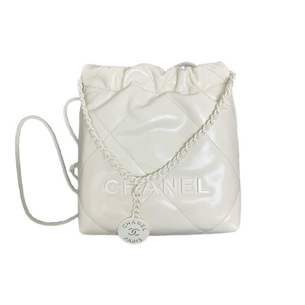 CHANEL 22 Mini Handbag Blanc
