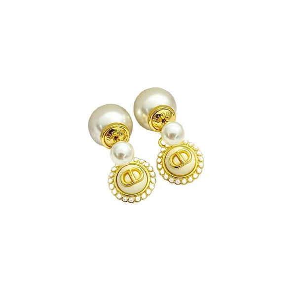 DIOR Dior Tribales Earrings with CD Button
