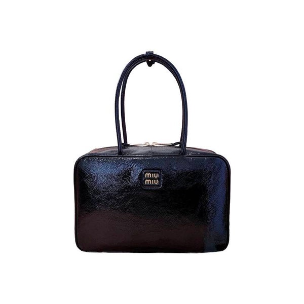 MIU MIU Leather Top-Handle Bag Black