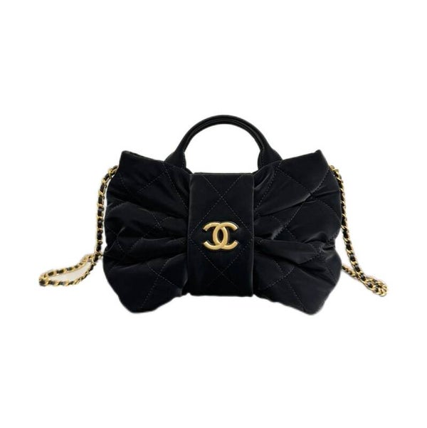 CHANEL Bow Bag in Black Velvet