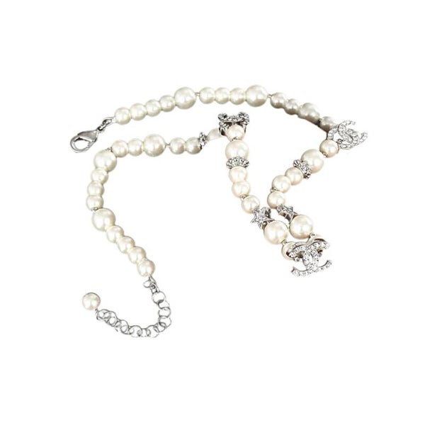 CHANEL Pearl & Coco Mark Necklace