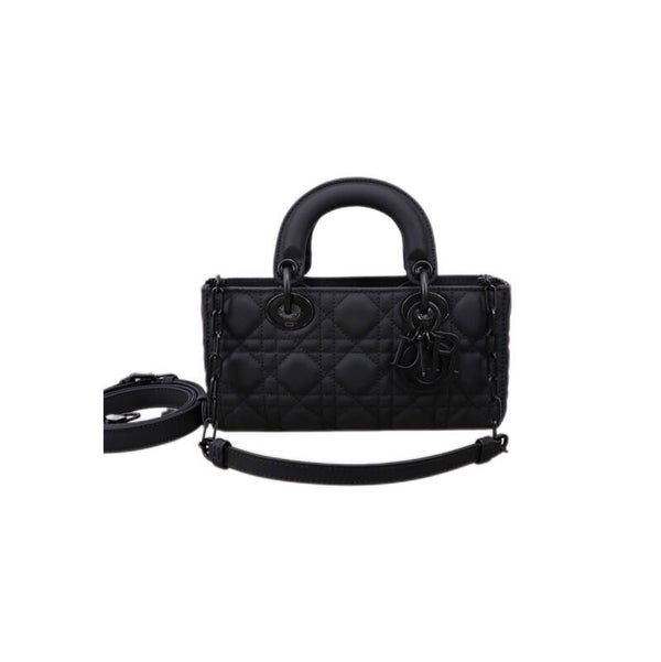 DIOR Small Lady D-Joy Bag in Black Ultramatte Cannage Calfskin