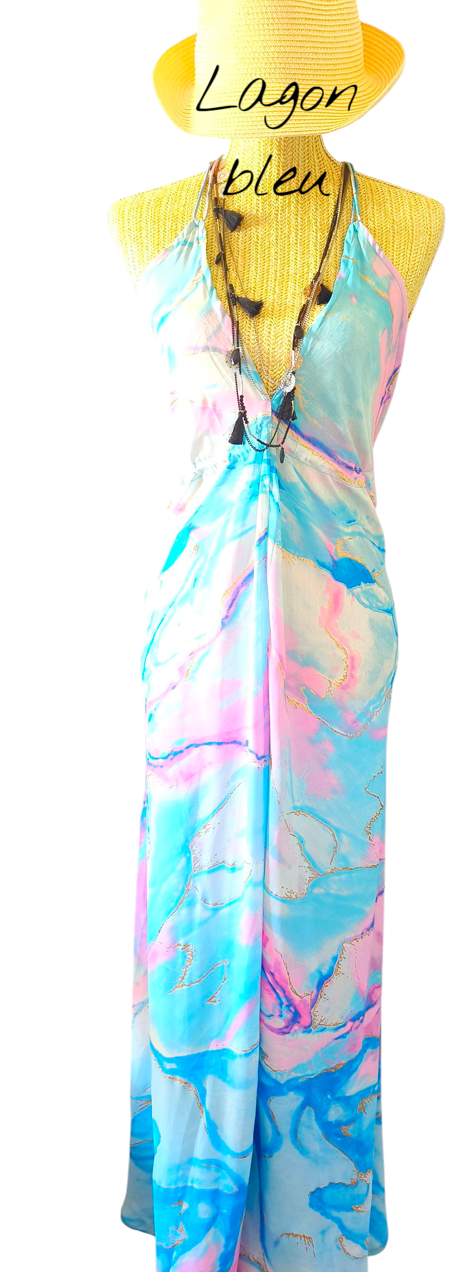 Robe Combi Lagon Bleu