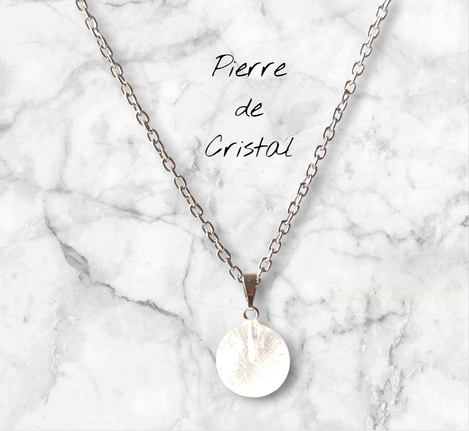 Pierre de verre Cristal de Roche