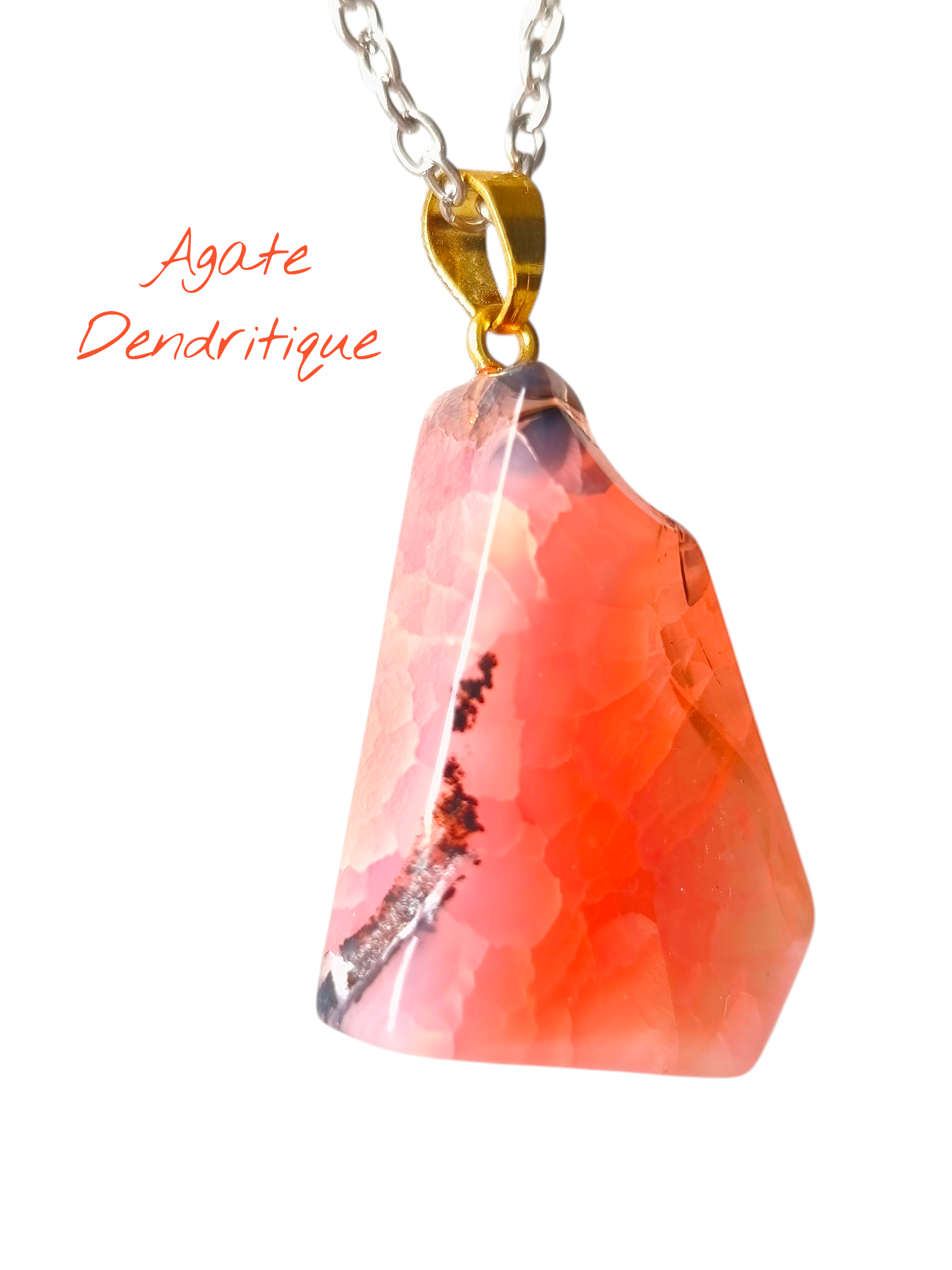 Agate Dendritique rose