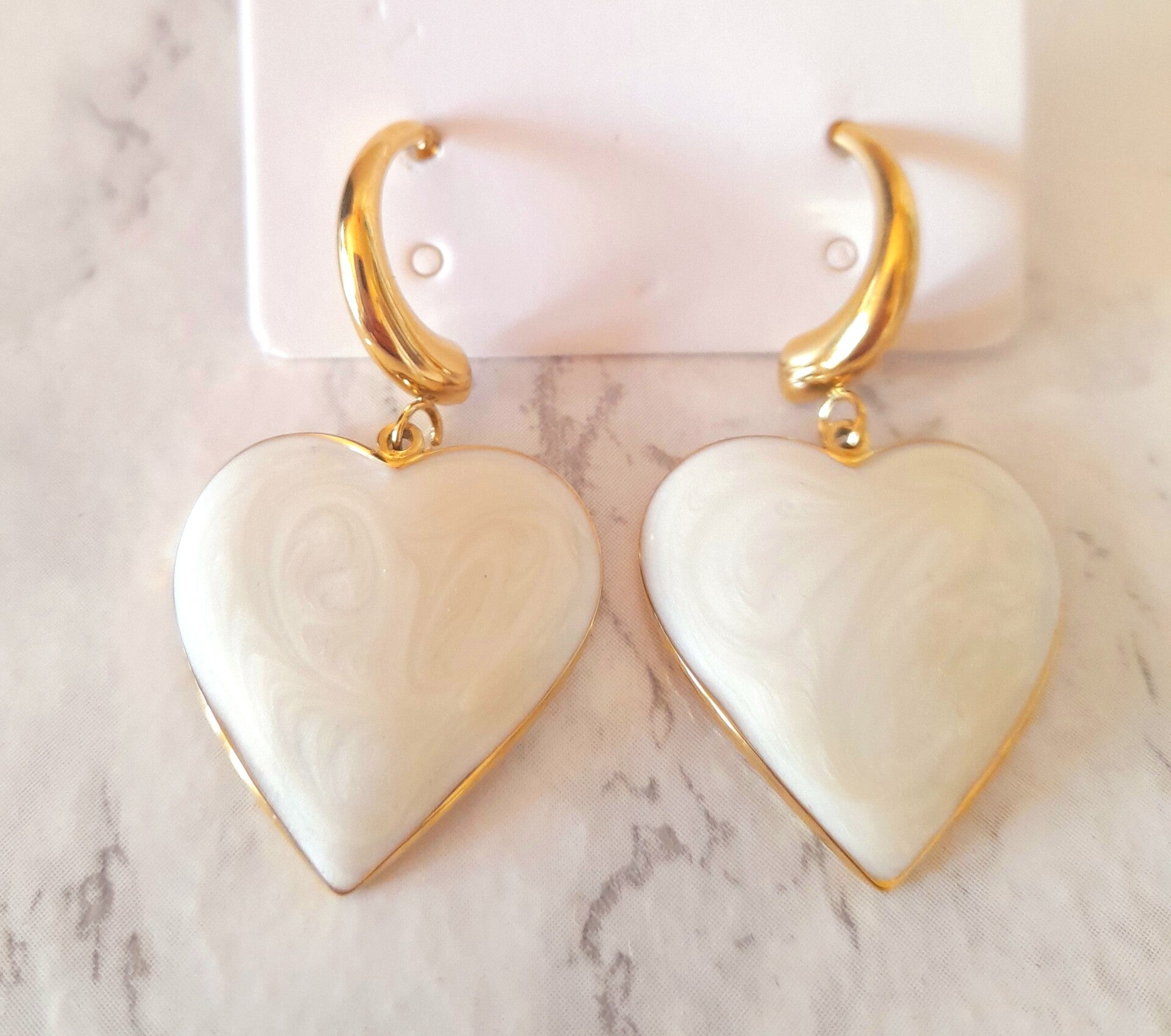 Boucles Cœur nacré