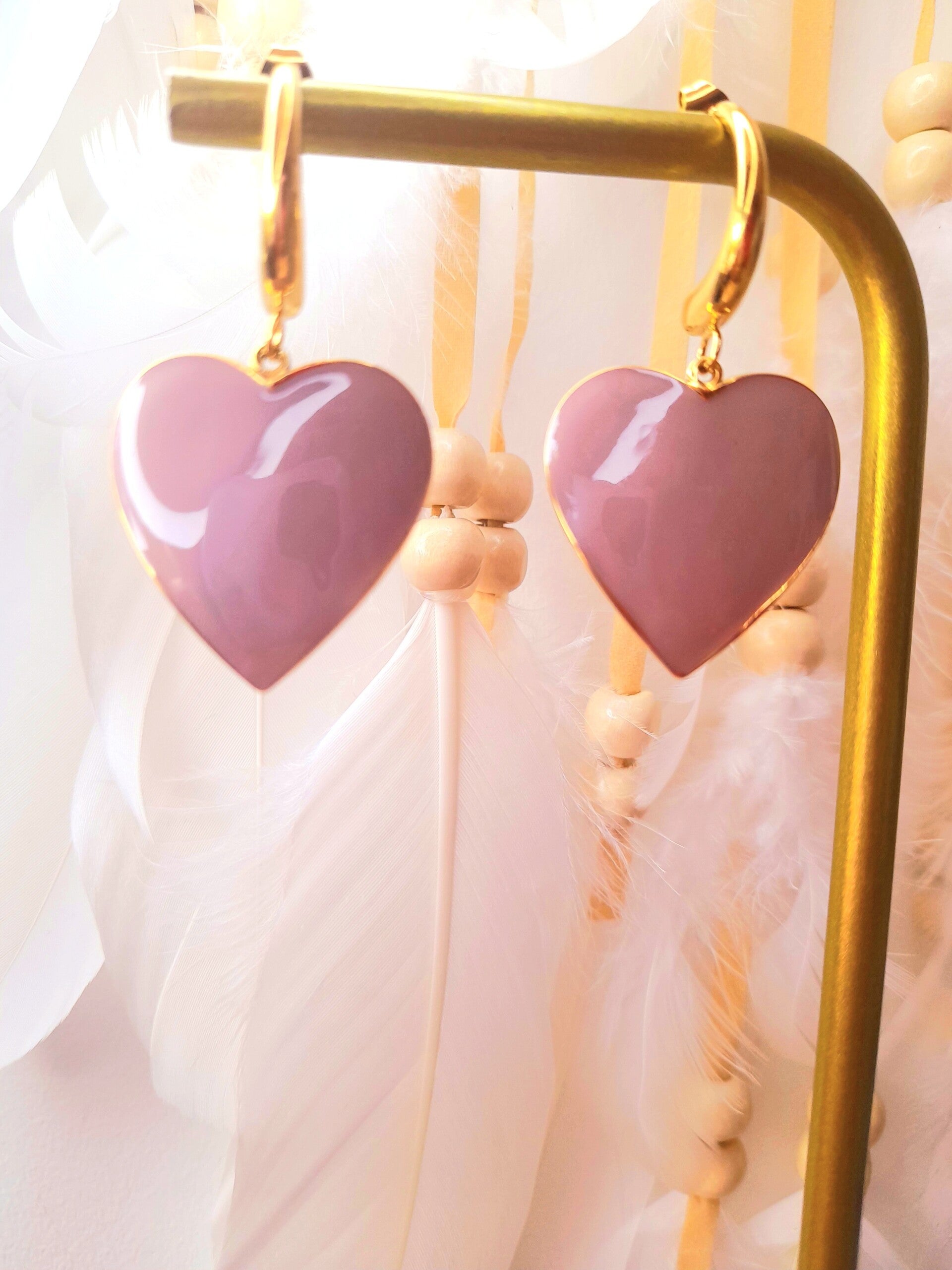 Boucles Cœur Lavande