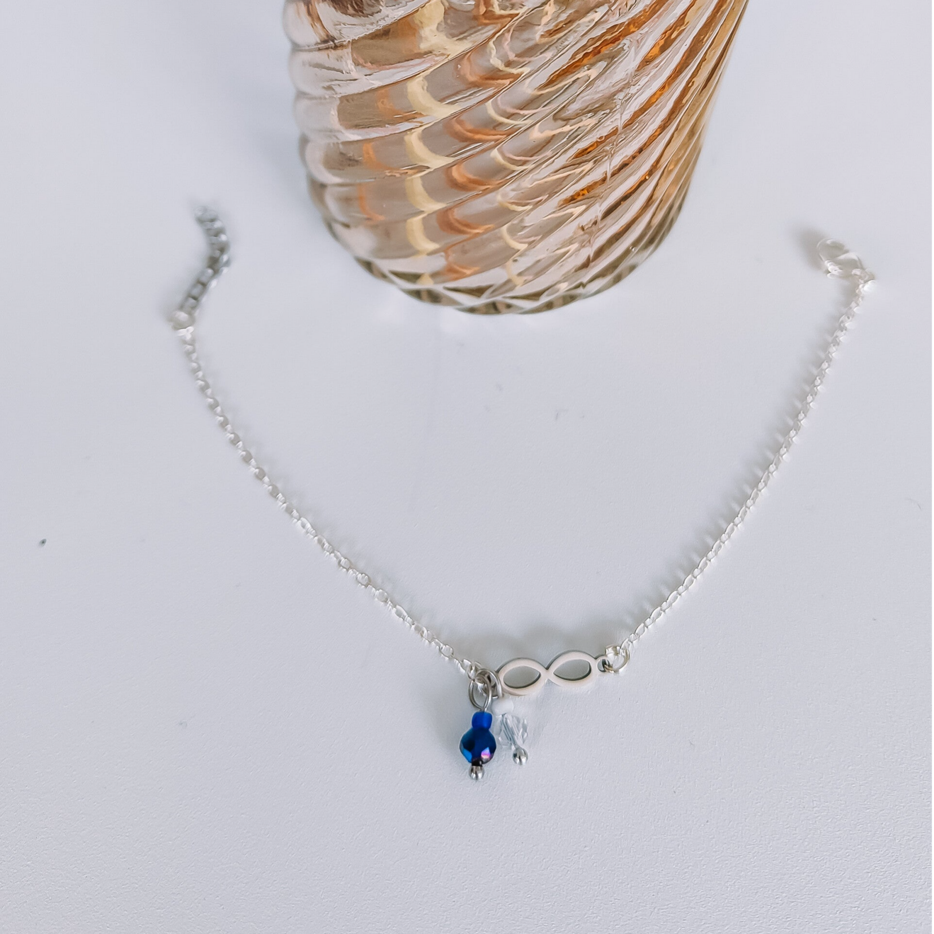 P.P. Infinity armband - zilver