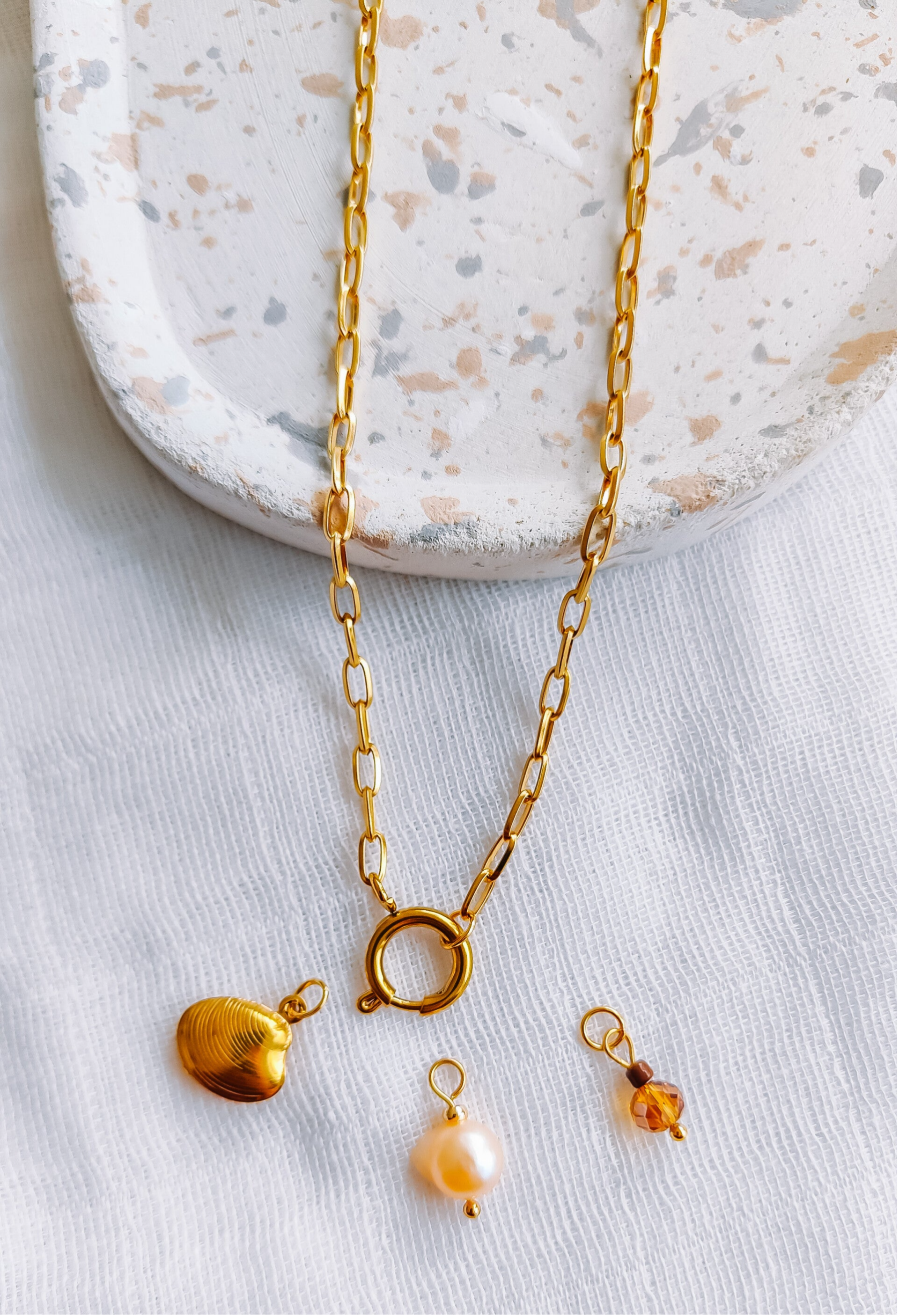 M&M - middelgrove ketting verwisselbaar slotje