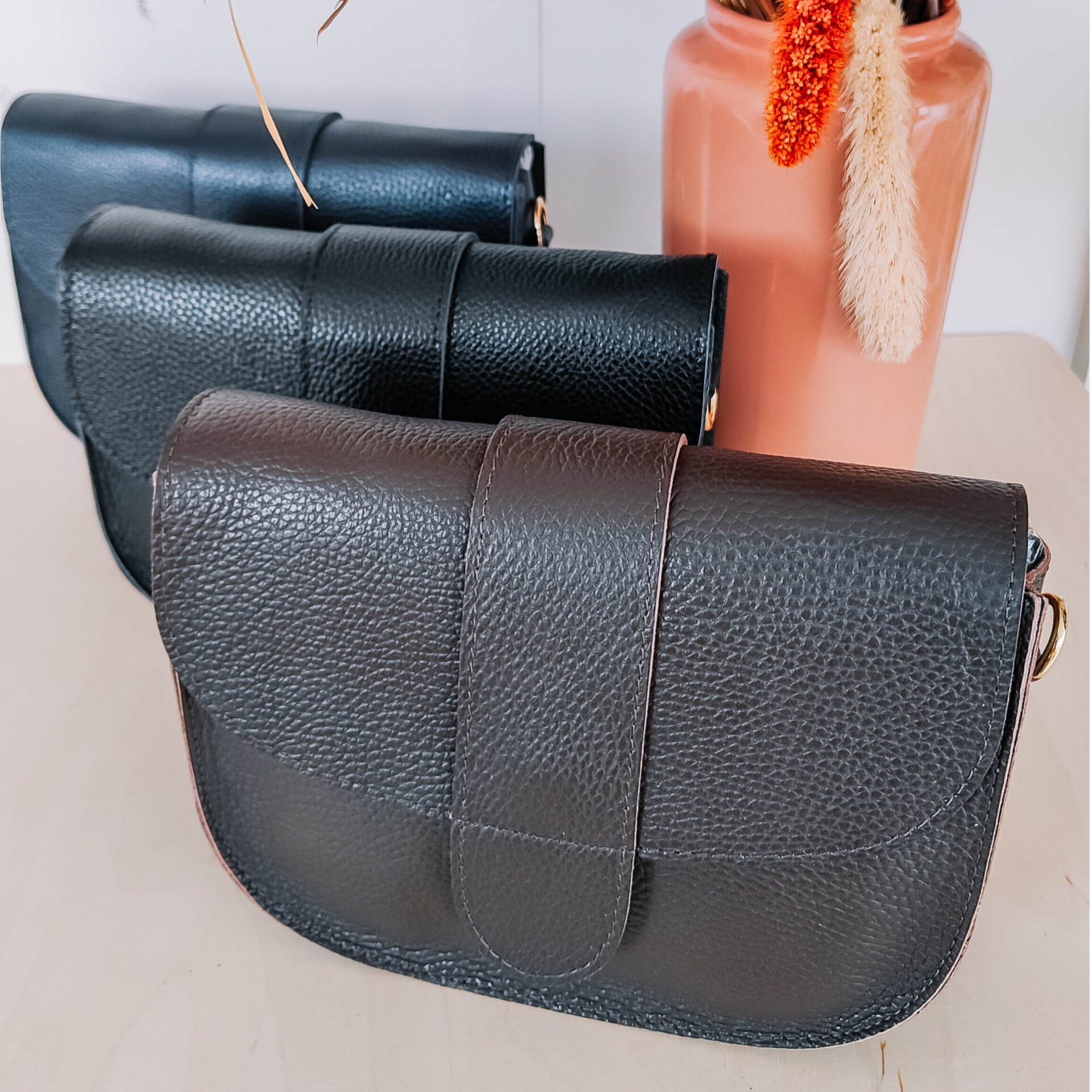 Handtas - echt leder