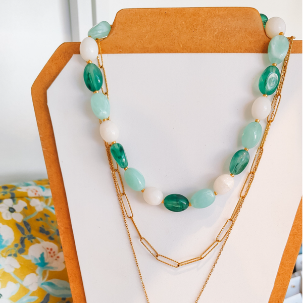 B.B. kralenketting groen