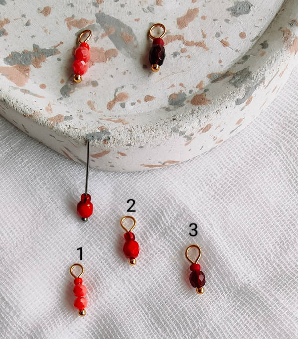 M&M - mini kralenbedel rood