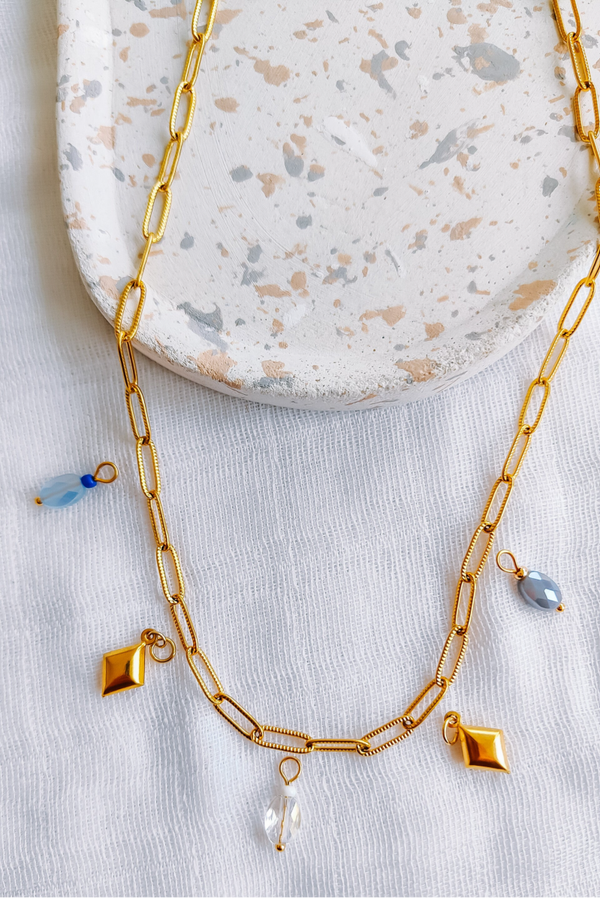 M&M - grove schakelketting goud of zilver (zonder bedels)