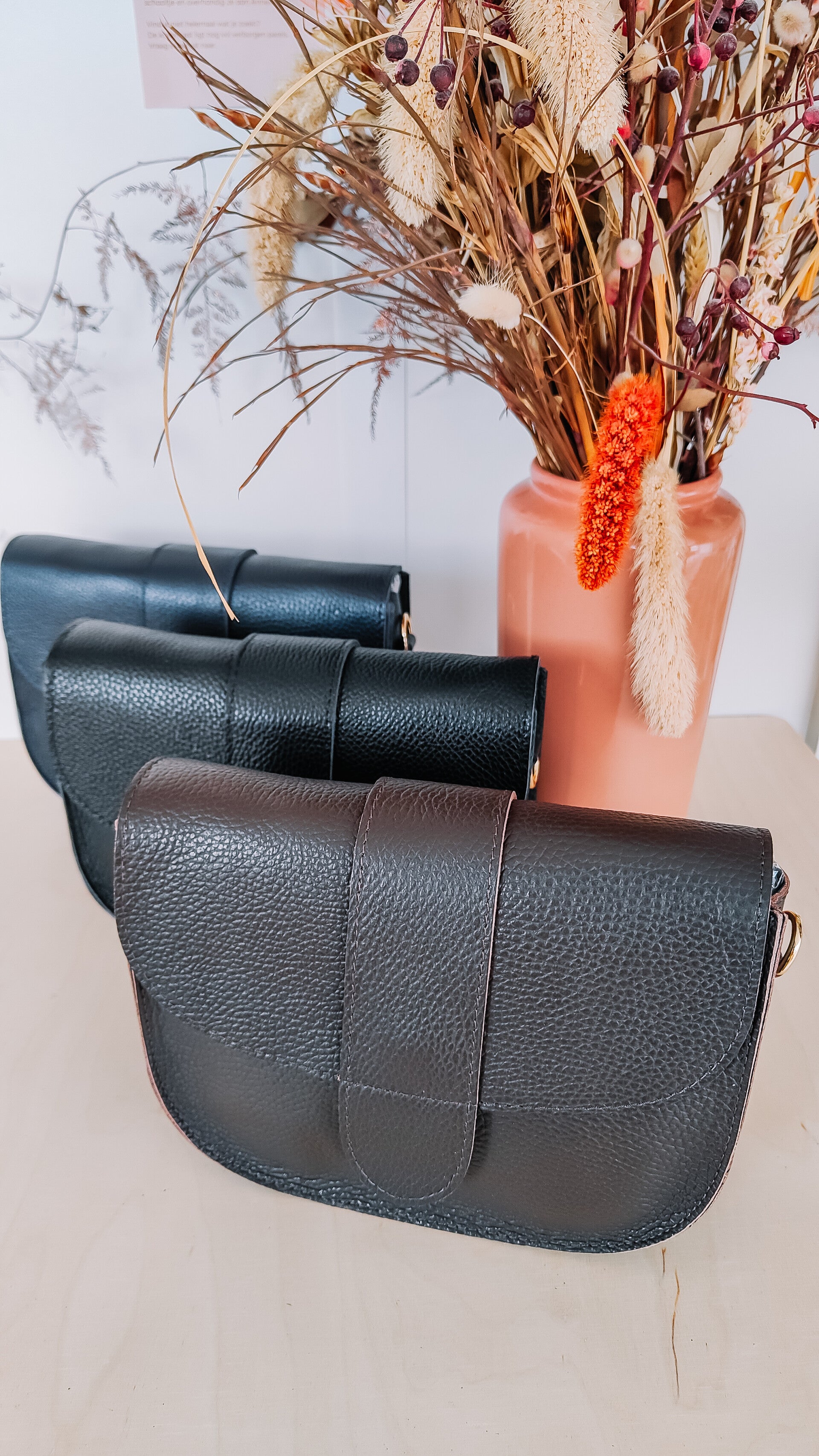 Handtas - echt leder