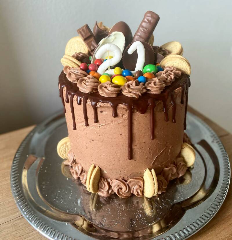 4-double chocolate cake