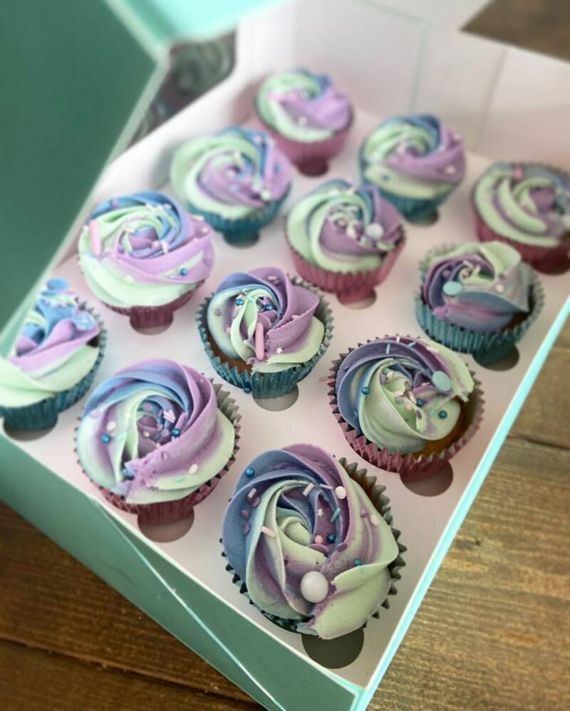 mermaid theme cupcakes