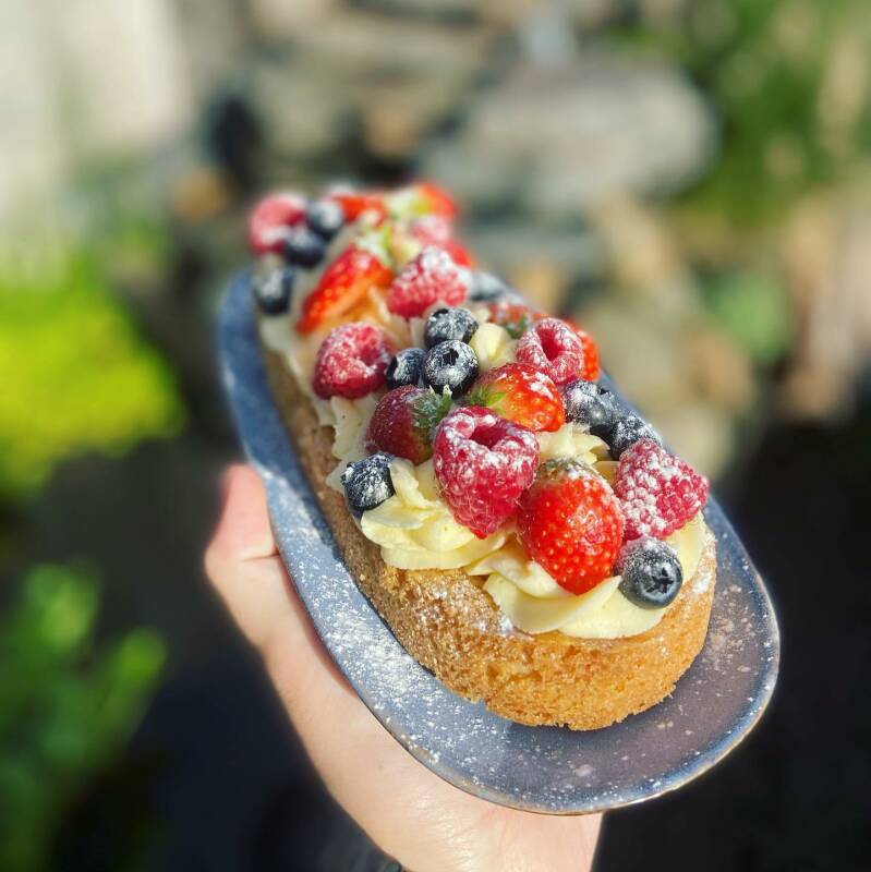 fruit slofje met cream cheese vulling