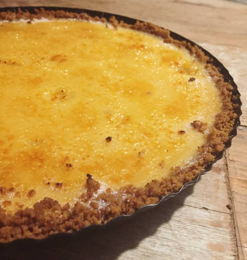 ginger honey creme brulee