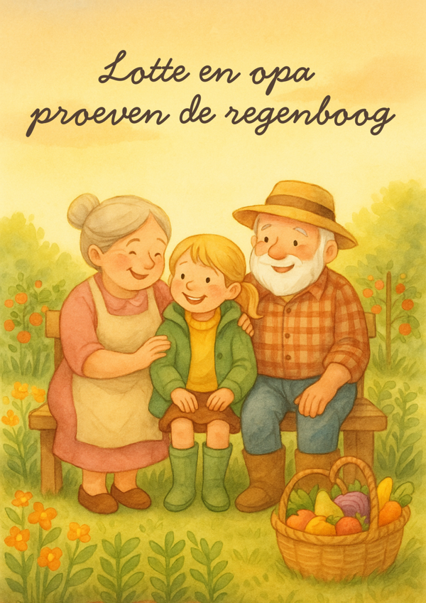 Lotte en opa proeven de regenboog