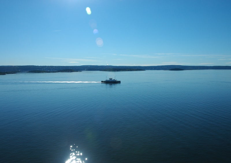 Oslofjord foto vanaf de veerboot