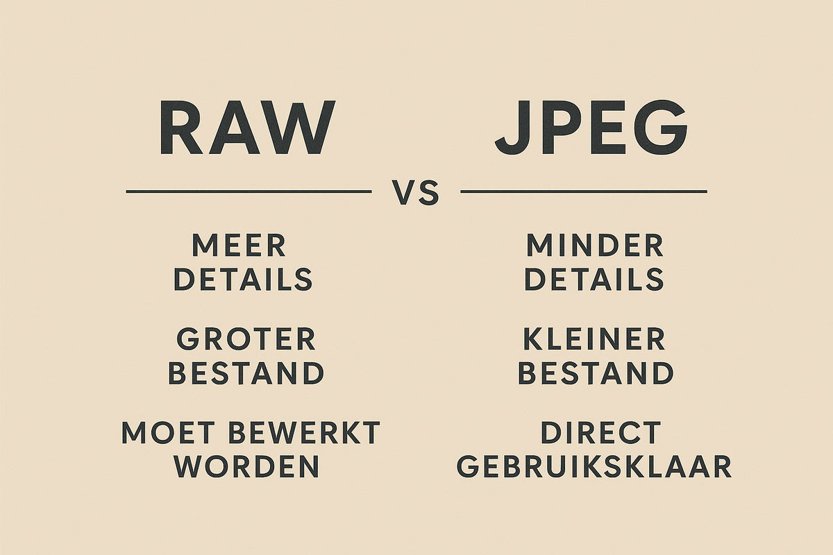 RAW vs JPEG – Welk bestandsformaat kies jij als fotograaf? | Studio ...