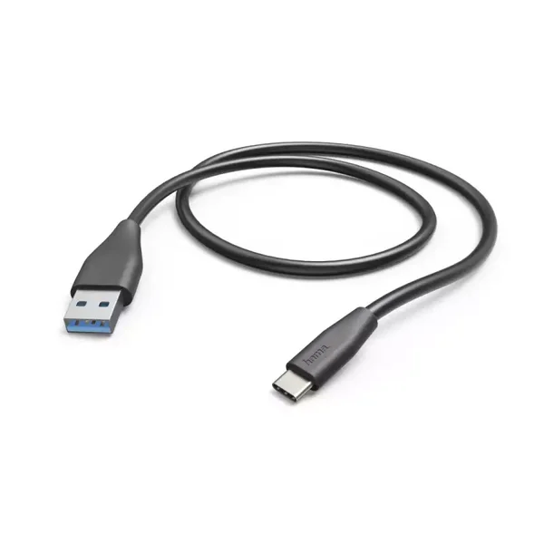 Hama Lade- / Datenkabel, USB Type-C - USB-3.1-A-Stecker, 1,5 m, Schwarz (00178396)
