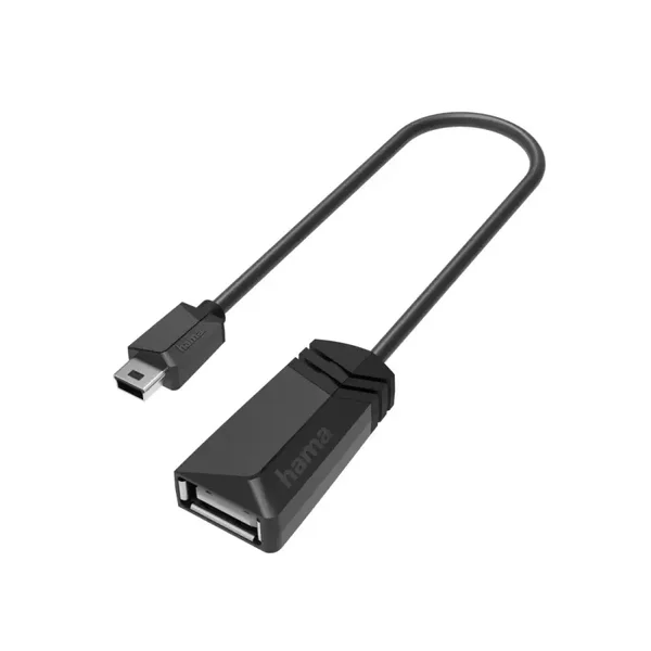 Hama USB-OTG-Adapter, Mini-USB-Stecker - USB-Buchse, USB 2.0, 480 Mbit /s (00200309)