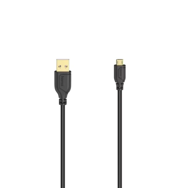Hama Micro-USB-Kabel "Flexi-Slim", USB 2.0, 480 Mbit / s, 0,75m (00200610)