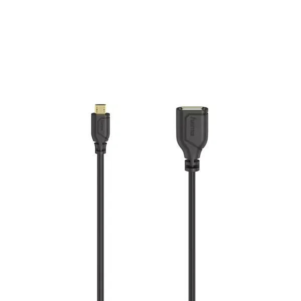 Hama Micro-USB-OTG-Kabel "Flexi-Slim", USB 2.0, 480 Mbit / s, 0,15 m (00200613)