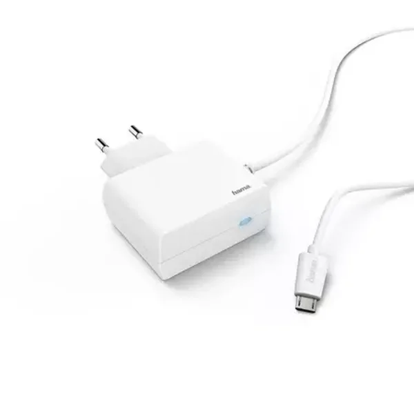 HAMA Ladegerät, Micro-USB, 1,2 A, weiß (00183254)