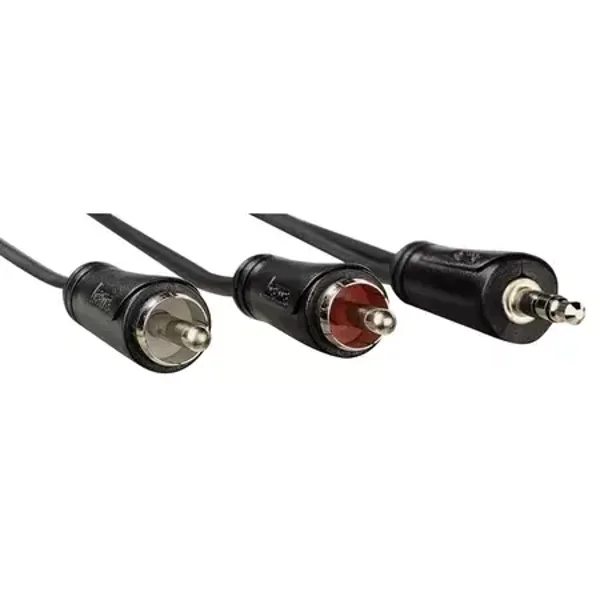 HAMA Audio-Kabel, 3,5-mm-Klinken-Stecker - 2 Cinch-Stecker, Stereo, 1,5 m (00122295)