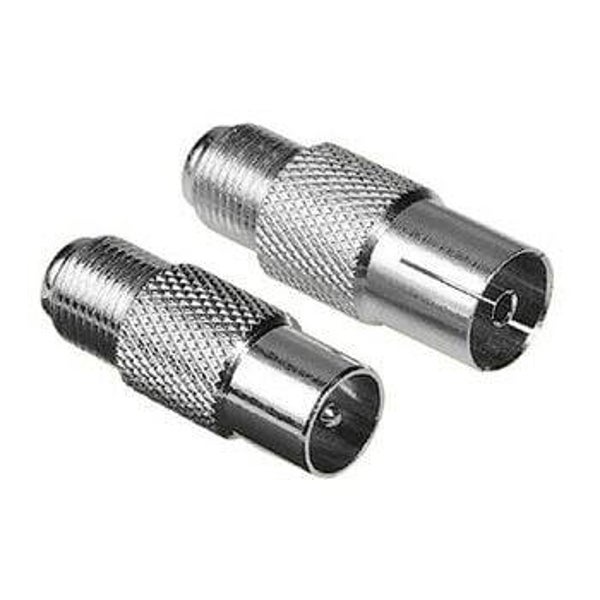 HAMA SAT-Adapter-Set F-Kupplung - Koax-Stecker/F-Kupplung - Koax-Kupplung (00047415)