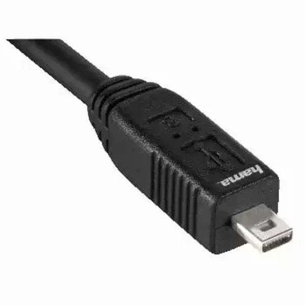HAMA USB-2.0-Anschlusskabel, A-Stecker - Mini-B-St. (B8 Pin), 0,75m (00125223)