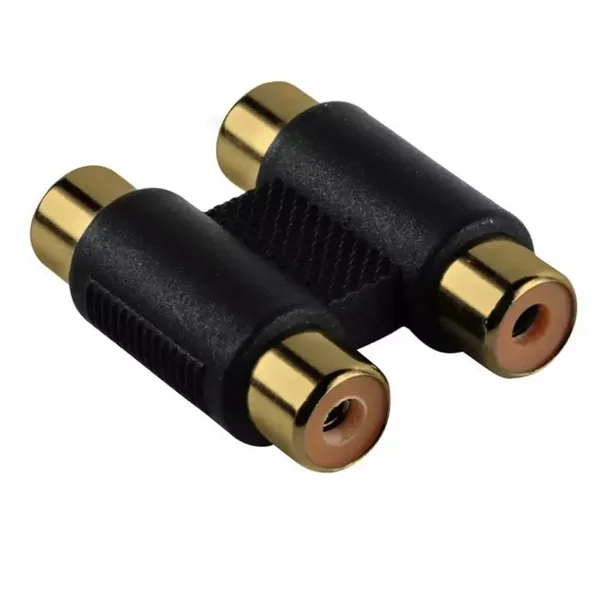 Hama, 2 x RCA, Weiblich, 2 x RCA, Weiblich, Schwarz  (00123366)