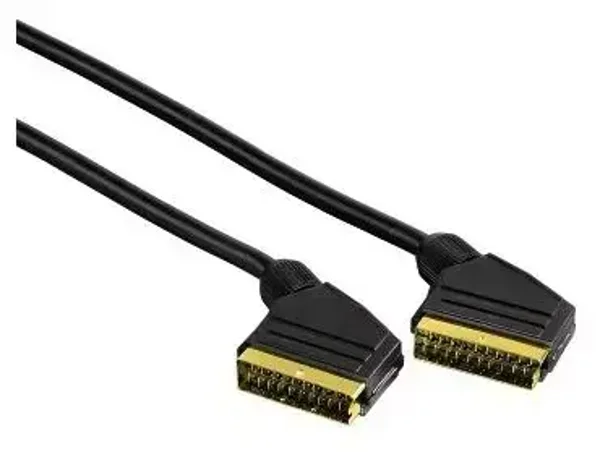 Hama Scart-Verbindungskabel Stecker 1,5m (Schwarz) (00011944)