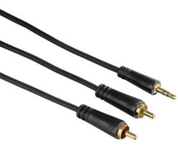 Hama Audio-Kabel 3,5mm-Klinken-Stecker - 2 Cinch-Stecker Stereo 1,5m  (00122298)