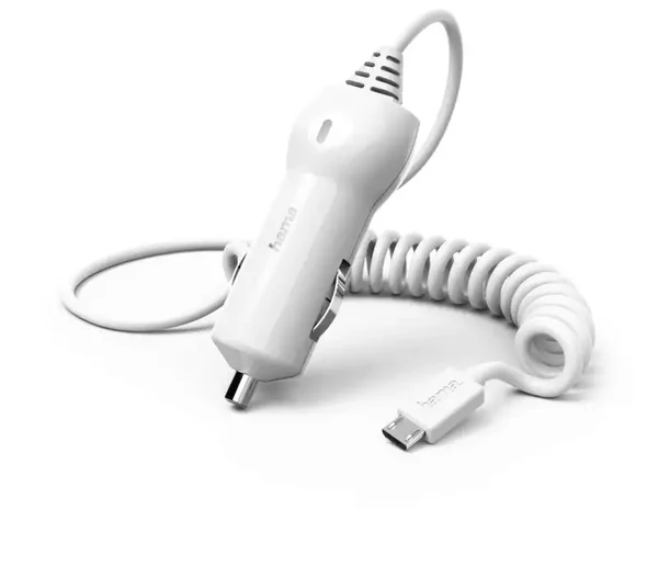Hama Kfz-Ladegerät Micro-USB 2,4A/12W (Weiß) (00183251)