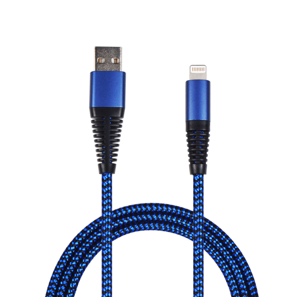 2GO - USB Lade- und Datenkabel - blau - 1m, Lightning Apple 8pin (795949)